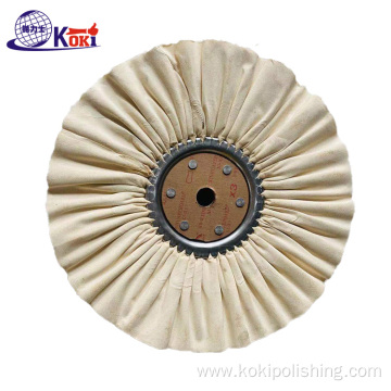 White polishing cloth wheel